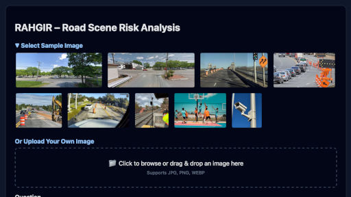 zubin bhuyan rahgir vlm road safety risk assessment