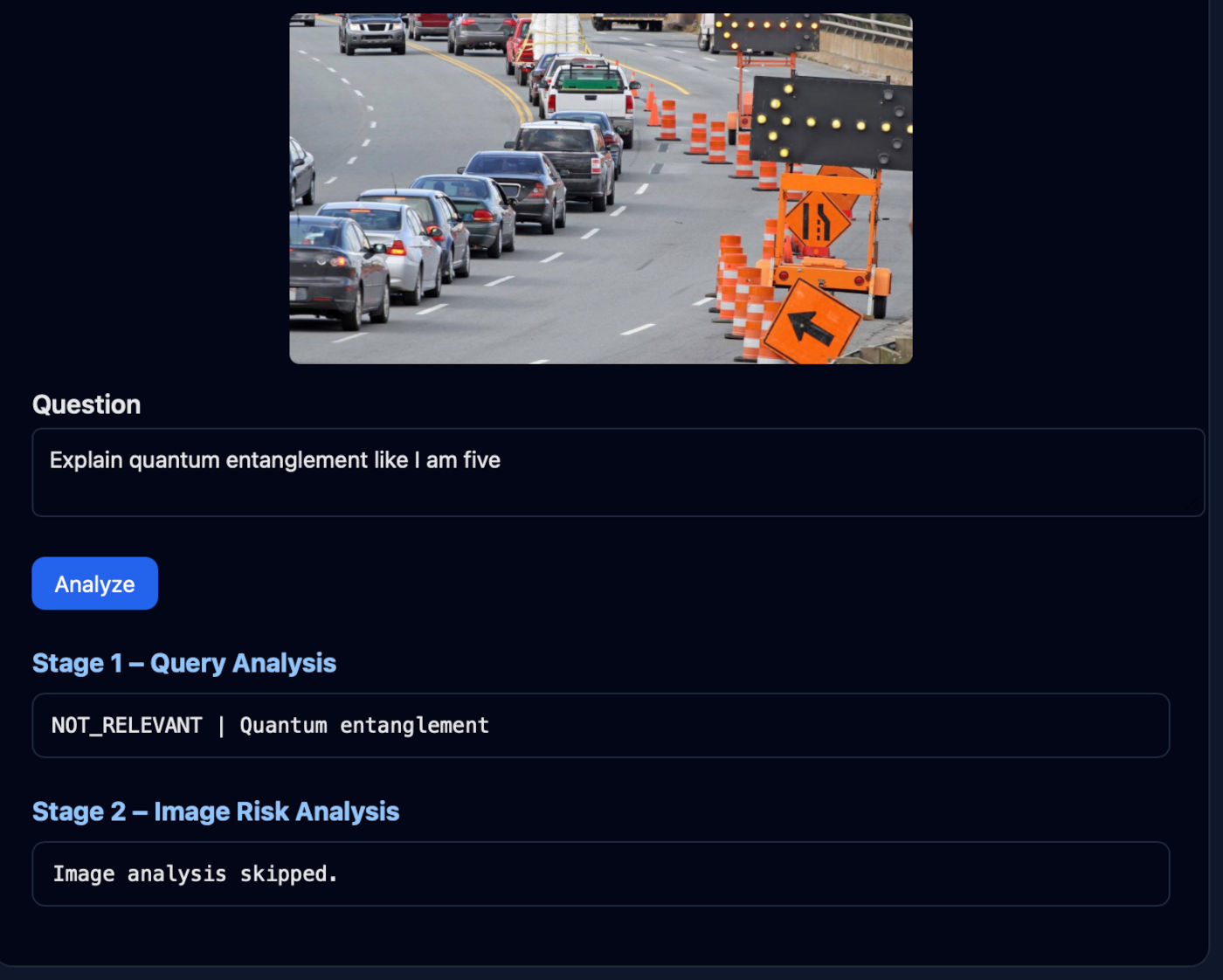 Query filtering example